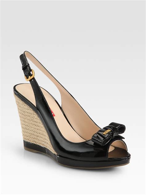 prada wedge espadrille